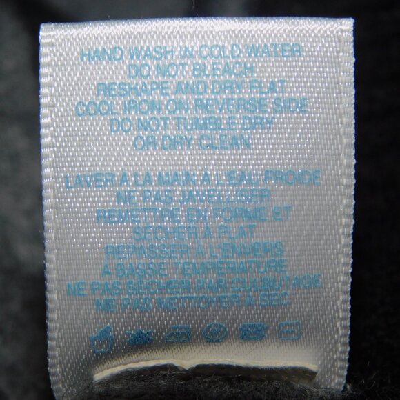 BAIA Womens L Black Gray Striped 100% Cashmere V Neck Sweater - Picture 6 of 11